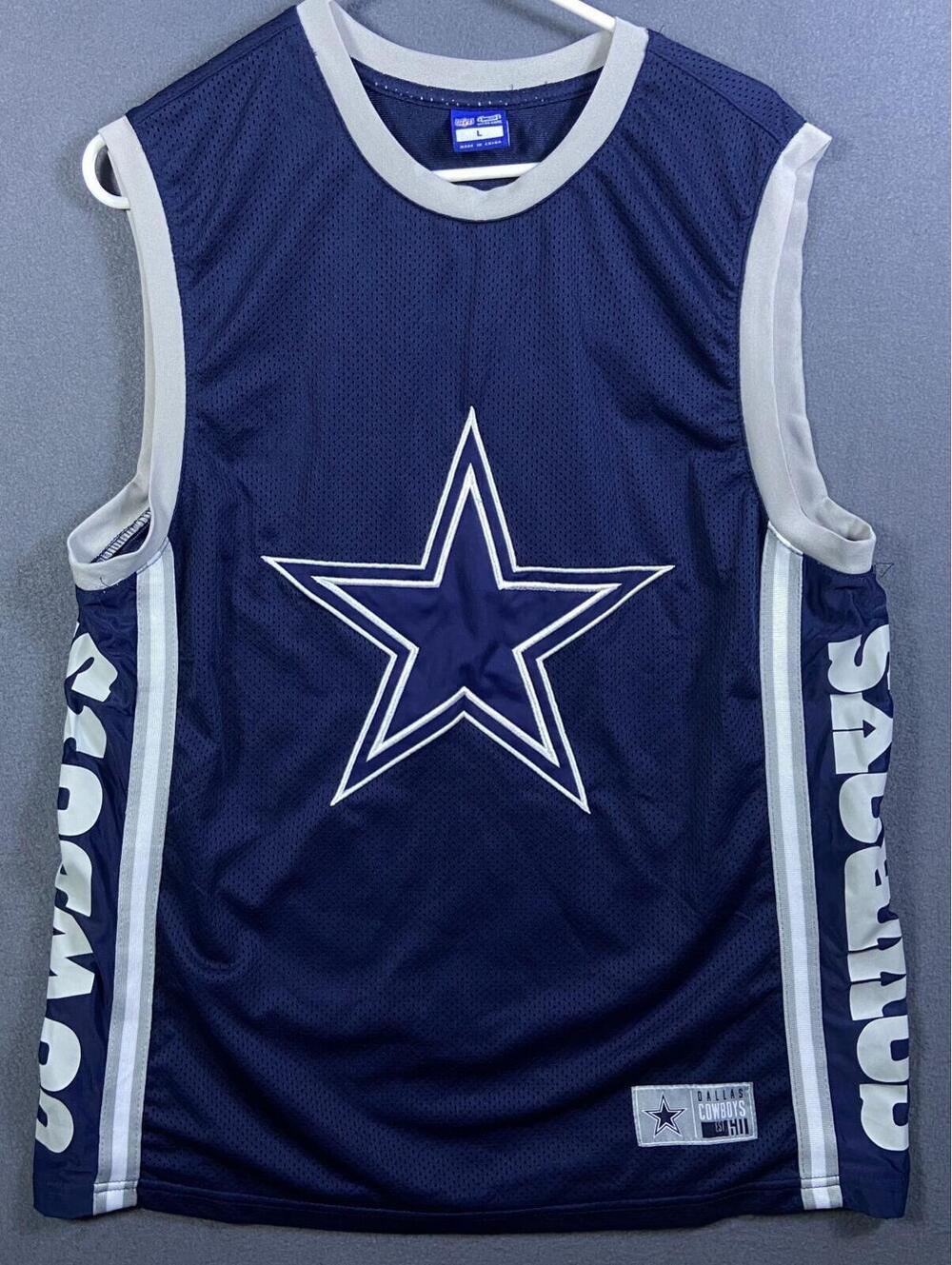 DALLAS COWBOYS Men's NFL ULTRA GAME Sleeveless Jersey Football Basketball EUC!